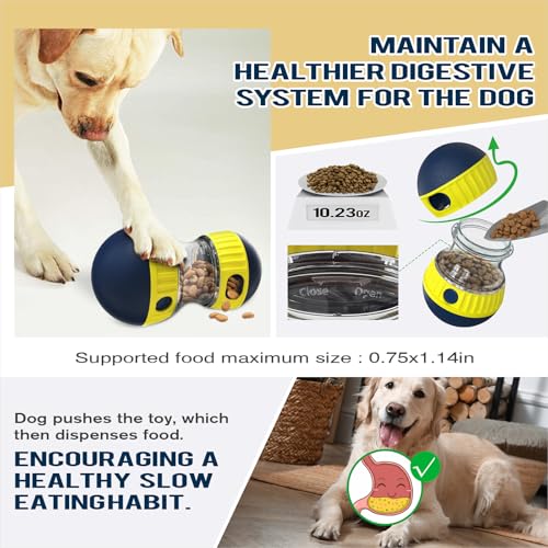 TLKNG Extra-Large Size Dog Enrichment Toy for Medium/Large Aggressive Chewer Breed Dogs Treat Dispenser Ball & Food Dispensing Toys & Puzzles Slow Feeder & Mental Stimulation,Ultimate Boredom Buster - size: Extra Large
