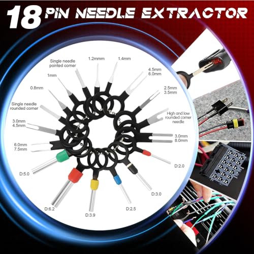 969Pcs Connector Pins Kit & Crimp Tool,28 Types Electrical Terminal Pins Kit,Terminal Wire Harness Male&Female Wire Seals Crimp tools Set