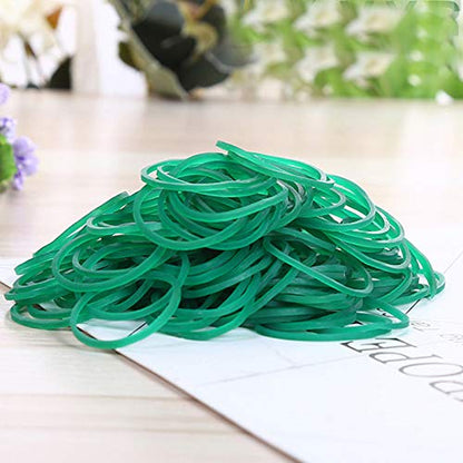 AMUU Rubber Bands size10 Green 1inch 500pcs Small Rubber Bands | Rubber Band for Office Supplies School Home Strong Elastic Band - color: Green-500pcs