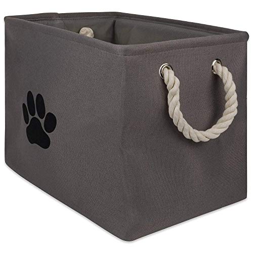 Bone Dry Pet Storage Collection Collapsible Bin, Small Rectangle, Gray - color: Gray, size: Small Rectangle