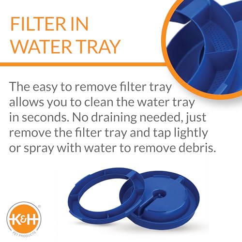K&H Pet Products Thermo-Poultry Waterer 2.5gal. (Heated) Gray 60 Watts - No Roost Top & Non-Spill Refill