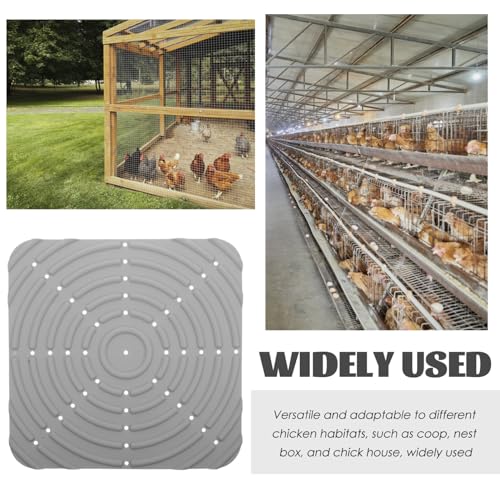 VICASKY Chicken Nesting Pad Washable Silicone Mat Nest Box Liner for Laying Hens Pet Mat Nesting Box Supplies