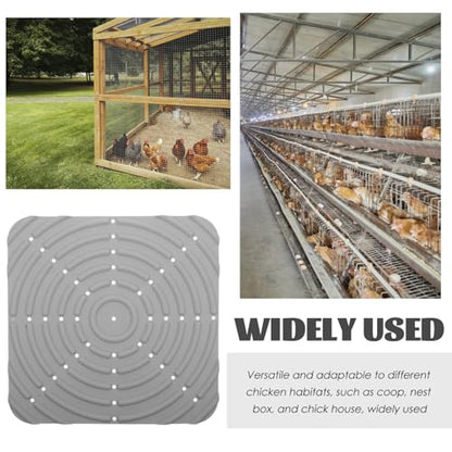 VICASKY Chicken Nesting Pad Washable Silicone Mat Nest Box Liner for Laying Hens Pet Mat Nesting Box Supplies
