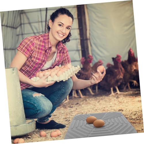 Toyvian Chicken Nesting Box Pad Washable Silicone Mat for Hen House and Nesting Liners for Chickens Fits Easy to Clean Comfortable Bedding for Laying Eggs