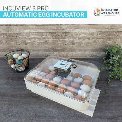 IncuView 3 Pro All-in-One Automatic Egg Incubator with Universal Egg Turner - style: IncuView 3 Pro Only