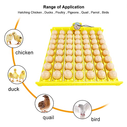 Automatic Multifunction Incubator Egg Tray With 110V Motor Turning Hatcher for Chickens/Ducks/Birds/Poultry (56-tray-110V) - color: 56-tray-110V