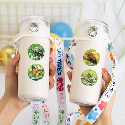 1000 Pcs Insect Animals Stickers for Boys Girls 2 Roll 1 Inch Bug Stickers Bulk. Scrapbook Nature Sticker Packs for Water Bottles Phone Case Laptop - color: Insect Stickers