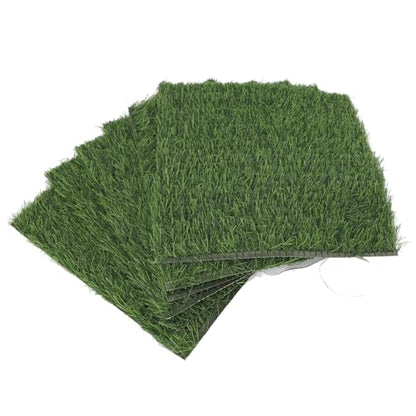 Zerodis Garden Breeding 6 Pack Chicken Nesting Pads Washable Thicken Artificia Grass Nesting Box Liners Reusable Hens Bedding Artificial Grass Rug Carpet Fake Synthetic Turf Mat for