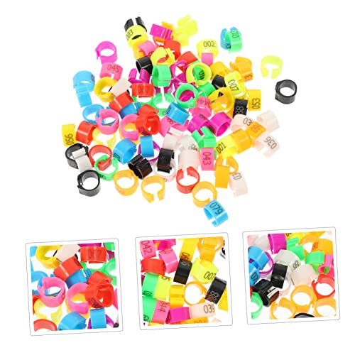 MERRYHAPY 100pcs Professional Pigeon Foot Ring Chicken Leg Band Easy Identification Ring for Poultry Management