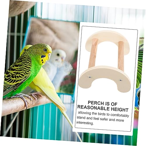 Beaupretty Wooden Chicken Perch Stand for Birds and Roosting Bar for Chickens and Parrots Easy to Install Promotes Fun and Exercise for and Cages