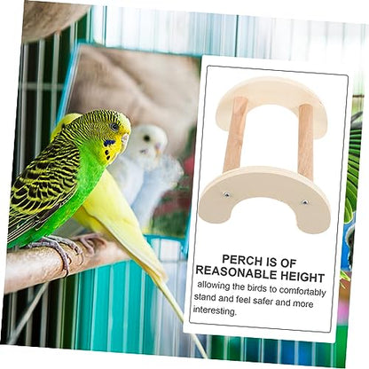 Beaupretty Wooden Chicken Perch Stand for Birds and Roosting Bar for Chickens and Parrots Easy to Install Promotes Fun and Exercise for and Cages