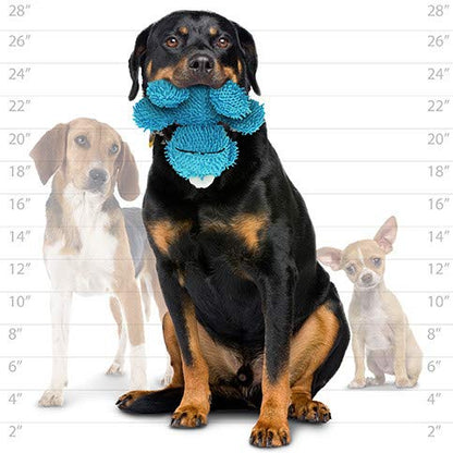 MIGHTY® 2 Pack Microfiber Medium Monster Dog Toys | Ultra Durable Plush Toy with Multiple Layers & Reinforced Seams , Washable and Floats , Mighty® Construction - color: 2PK Blue Monster
