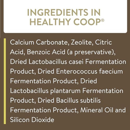 FLOCKLEADER Healthy Coop, Litter Additive for Chicken Coop with Probiotic & Acidifier, Reduces Odor, Wetness & Bacteria, 6lbs - size: 6 Pound (Pack of 1)