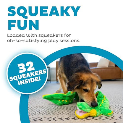 Outward Hound Squeaker Matz Plush Gator Dog Toy, XXL - size: 2X-Large (Pack of 1)
