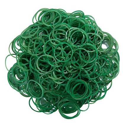 AMUU Rubber Bands size10 Green 1inch 500pcs Small Rubber Bands | Rubber Band for Office Supplies School Home Strong Elastic Band - color: Green-500pcs