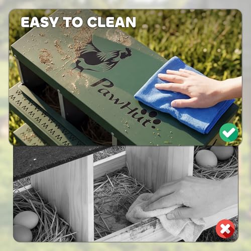 PawHut Chicken Nesting Boxes, 6 Compartment Metal Nesting Boxes for Chickens, Two-Tier Egg Laying Boxes with Vented Holes for Easy Egg Collection, for Hens Ducks, Silver - size: 34.1"L x 18.9"W x 34.1"H, style: Roll Away