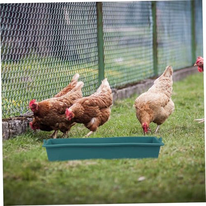 2pcs Robust Plastic Livestock Feeder Automatic Chicken Feeder for Chickens Ducks Pigs Cows Sheep