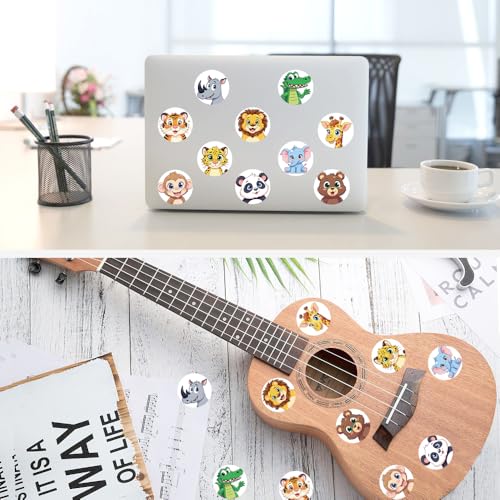 1000 Pcs Cute Animal Stickers for Boys and Girls.Waterproof Vinyl Sticker Packs for Water Bottles Phone Case Laptop Book.2 Roll 1 Inch Kawaii Stickers Bulk - color: Cute Animal