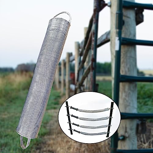 Retractable Spring Gate Electric Fence Livestock Fence Tension Spring Gate Handle Stainless Steel Material Wear Resistant Construction Suitable for