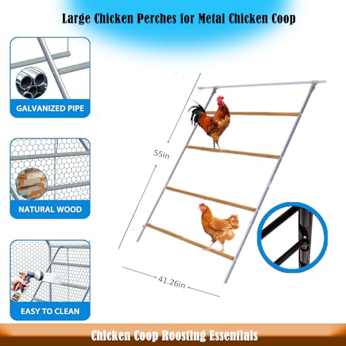 Chicken Roosting Perch,Chicken House ramp, Chicken Ladder, cat Climbing Frame, Bird Training Frame, Chicken Climbing Frame, Chicken Ramp,Chicken Ladder for Coop Henhouse, Chicken Habitat Frame.