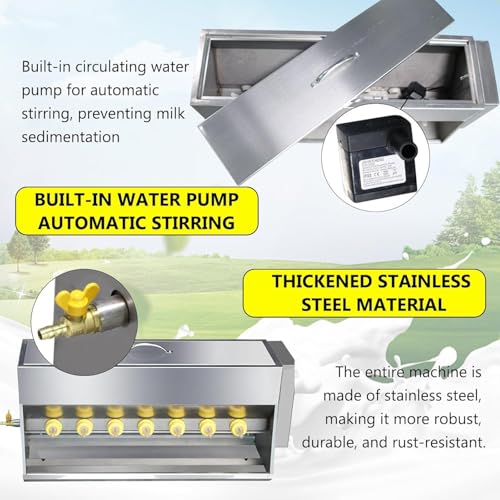 Automatic Piglet Feeder Machine with Sound Simulation, Double-Sided Sile Nipples, 10 Nipples for Efficient Milk Feeding and Lactation Support for Healthy Growing Piglets - size: 14Nipples