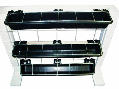 Little Giant® Hook Over Goat Trough | Fence Feeder Trough | Hook and Mount Feeder | 9 Quart