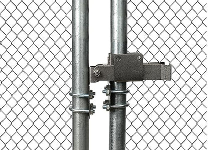 Chain Link Residential Strong Arm Double Gate Latch,Use This Double Gate Latch Where 2 Gates Swing Together.The Minimum Distance Between Doors is 2 ",Chain Latch for 1-1/4" Gate Frames Pipe Sizes.