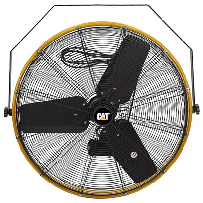 CAT fans - 30 Inch Outdoor IPX4 Weatherproof High Velocity Wall Mounted Shroud Fan. 8900 CFM, 3 Speed - For Industrial, Commercial, & Residential Use. cETL Certified (HVOD-30S-NG)