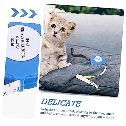 Animal Weight Measuring Tape for Cattle and Pigs Portable Retractable Weight Tape Measure for Livestock Professional Bust Measurement Tool for Farm Use Style