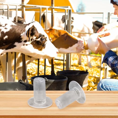 5pcs Silicone Calf Nursing Nipples Replacement Milk Feeding Bottle Accessories for Young Animals Efficient Feeding Design Pet Supplies