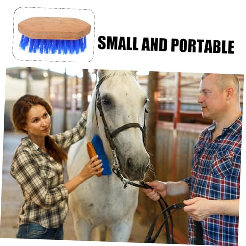 Horse Grooming Brush for Cattle and Horses Hard Bristle Cleaning Tool for Removing Dirt Mud and Loose Hair Comfortable Handle Design for Grooming and Massaging