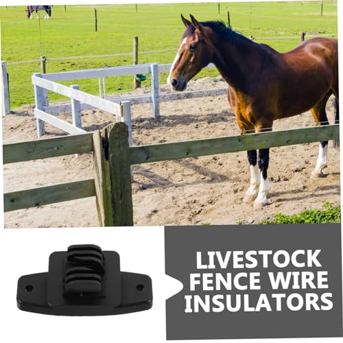 Toyvian 50pcs Electric Fence Wire Insulators Material Livestock Fence Accessories for Installation and Electrical Prevention and Yards