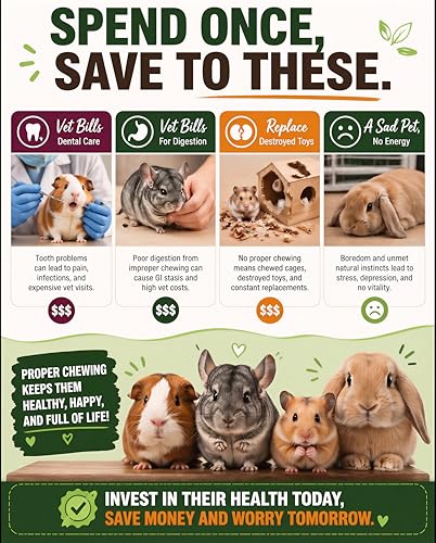 C-LIGHT Guinea Pig Chew Toys, Rotating Spinner + 8 Pcs Timothy Hay Rabbit Chew for Teeth Grind & Digestion, Rust-Proof Aluminum Toy, for Rabbit, Bunny, Chinchilla, Hamster Dental Health (Sliver) - color: Sliver