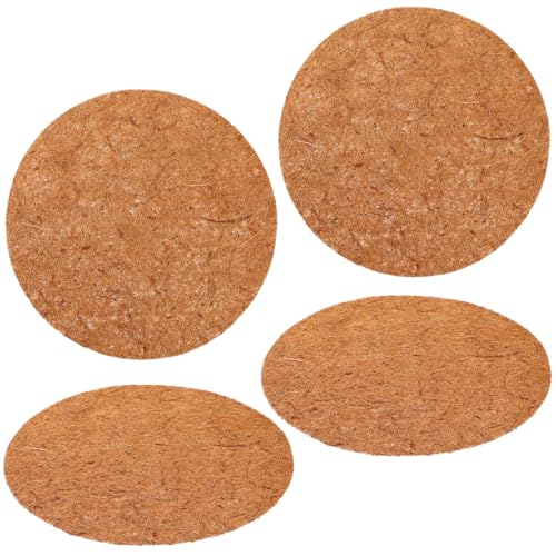 TOYANDONA 4 Pack Chicken Nesting Pads Coconut Fiber Egg Nesting Pads for Chicken Coop Laying Hen Nesting Pads for Egg Protection Rabbit Bird Dog and Cat Nesting Cushion 11.81 X 11.81 X 0.35 in