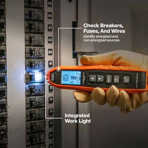Klein Tools 80210 Advanced Circuit Tracer Kit with Non-Contact Voltage Tester, Circuit Breaker Finder, Voltage Detection, Identifies Energized and Non-Energized Breakers, Fuses, and Wires