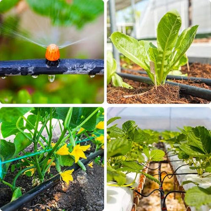 JAYEE 25 Pack Drip Irrigation Barbed Tee Fittings (17mm) for 1/2" Drip Hose(0.600”ID) ，Sprinkler Tubing Connector for Drip System - color: 25P Tee