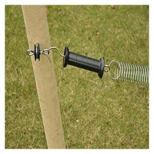 Electric Fence Gate Kit+ Handle Set Spring +Tension 2 Corner Ends 1 Black for Farm Garden Accessories