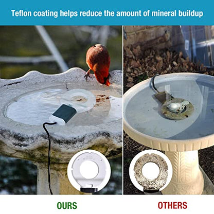 250W Chicken Waterer Heater, Aluminum Utility De-Icer for Farm & Livestock, Non-Conductive and Anti-Rust Heated Chicken Waterer, Bird Bath Heater Livestock Water Heater for Multiple Using - size: 250-Watt