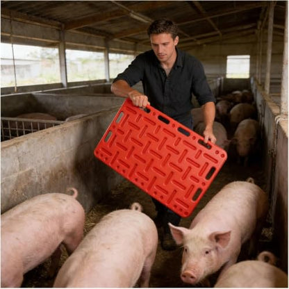 Livestock Sorting Panel 3-in-1 Multi-Species Design with Textured Surface for Secure Grip in Muddy Farm and Fair Conditions - size: 47 5/8" x 30 11/16"
