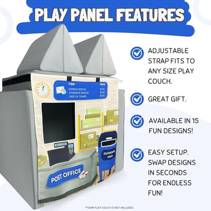 Couch Swag Play Panel for Childrens Foam Sofa Kids Couch (Post Office) - style: Post Office