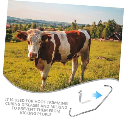 10pcs Cows Spring Clips Tool Dairy Kick-Stop Rod Shrapnel Device for Livestock Stick Management