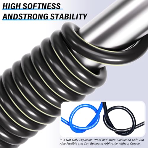 TAILONZ PNEUMATIC Air Line DOT 1/2 inch od Black Pneumatic Nylon Tube 200ft (60 Meter) Air Brake Tubing Nylon Hose - color: Black-Nylon, size: 1/2'' OD/200ft/60m