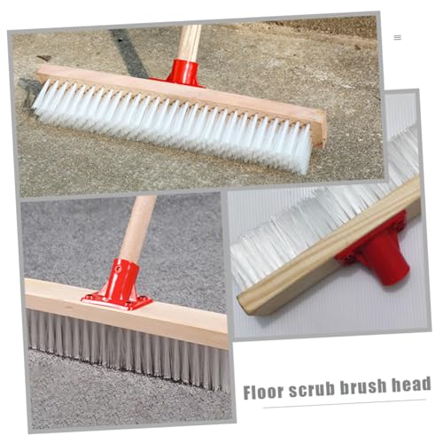 Ciieeo Stiff Bristle Decking Brush for Cleaning Long Handle Scrub Brush for Floors Carpets Outdoor Surfaces Effortless Dirt Removal Hard to Reach Areas Bristles