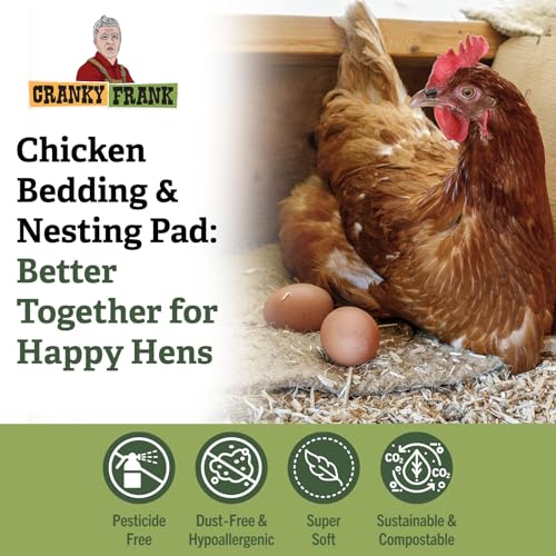 Chicken Bedding 115 Usable Liters, 30 LB - All Natural, Dust-Free, Odor-Controlled Coop Bedding for Chickens and Pets - Super Absorbent, Low Waste & Eco-Friendly - size: 30LB
