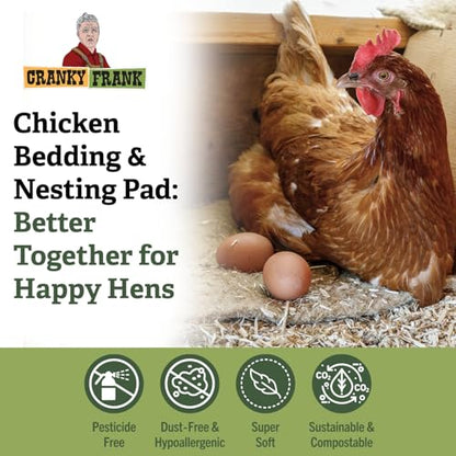 Chicken Bedding 115 Usable Liters, 30 LB - All Natural, Dust-Free, Odor-Controlled Coop Bedding for Chickens and Pets - Super Absorbent, Low Waste & Eco-Friendly - size: 30LB
