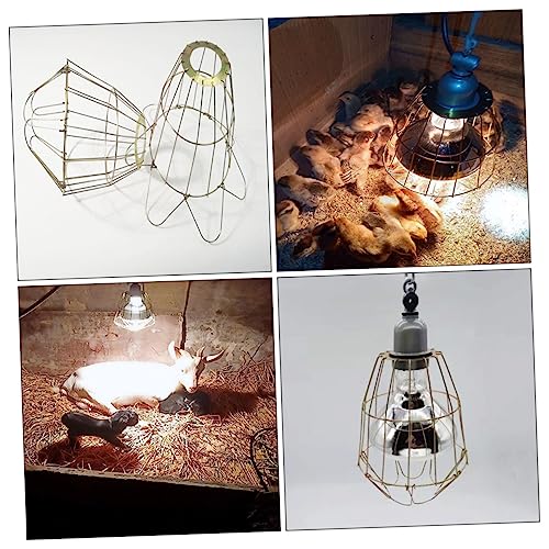 Yardwe 3pcs Wear-Resistant Heating Bulb Cages High-Temperature Resistant Lamp Covers for Reptiles Chickens and Livestock Safe Easy to Install Bulb Shields