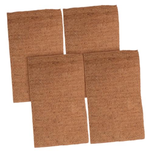 Toyvian 4pcs Washable Chicken Nesting Pads Soft Coconut Coir Nest Box Liners for Comfortable Egg Laying for Chicken Coop and Poultry Setup