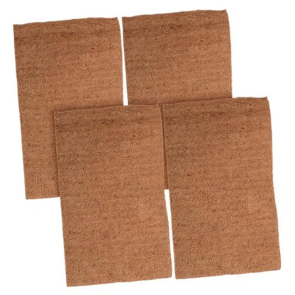 Toyvian 4pcs Washable Chicken Nesting Pads Soft Coconut Coir Nest Box Liners for Comfortable Egg Laying for Chicken Coop and Poultry Setup
