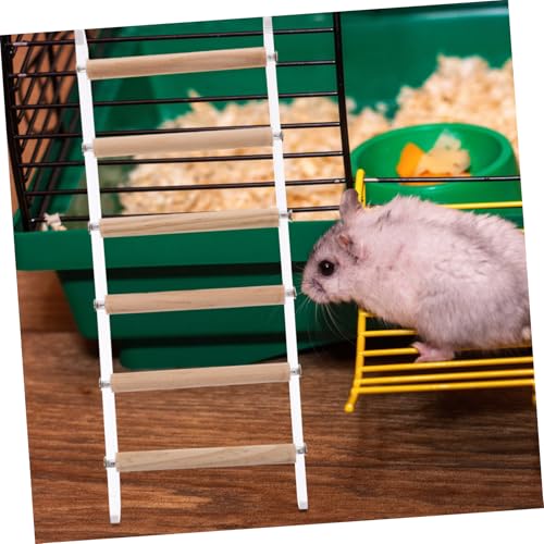 ERINGOGO Bird Cage Ladder Perch for Parrots Hamsters and Small Pets Durable Climbing Toy for Exercise and Fun Safe Design for Pet Interaction
