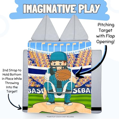 Couch Swag Play Panel for Childrens Foam Sofa Kids Couch (Baseball) - style: Baseball